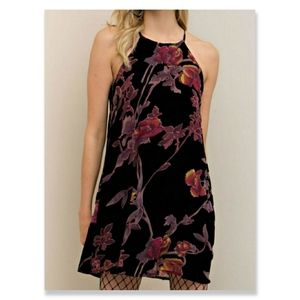 Entro Floral Velvet Dress